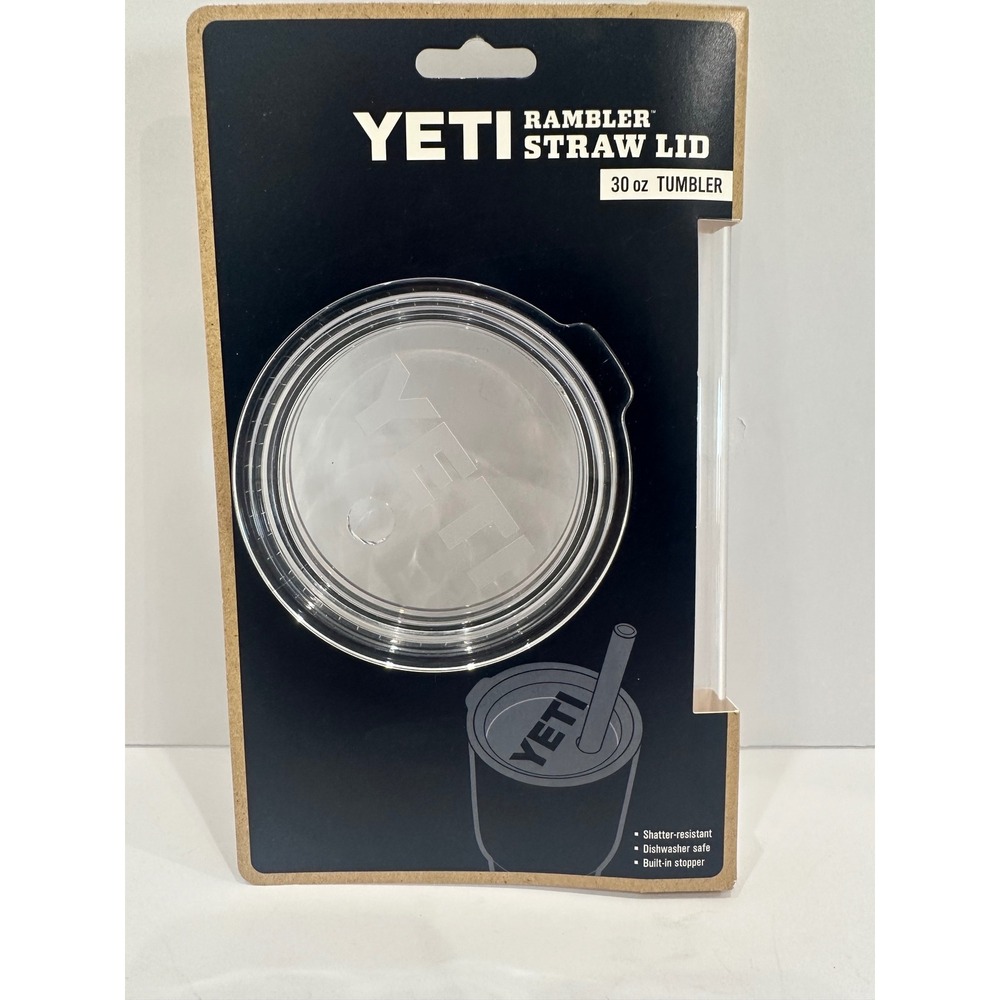 YETI Rambler Straw Lid for 30 oz Tumbler Clear Replacement Accessory New